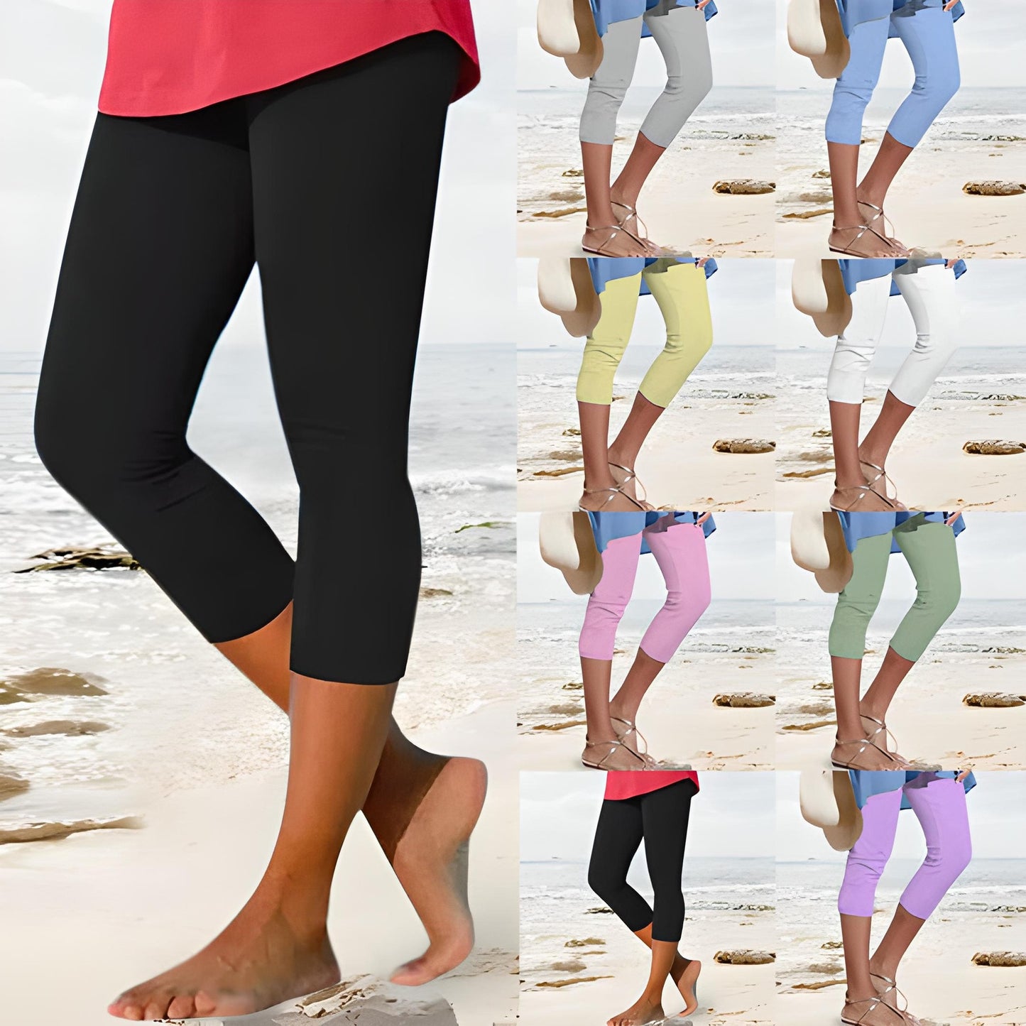 Women's Plain Casual Leggings