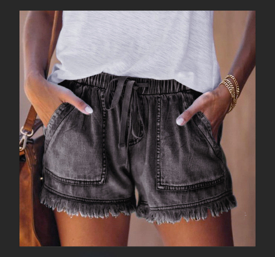 Pull On Hi-Lo Shorts