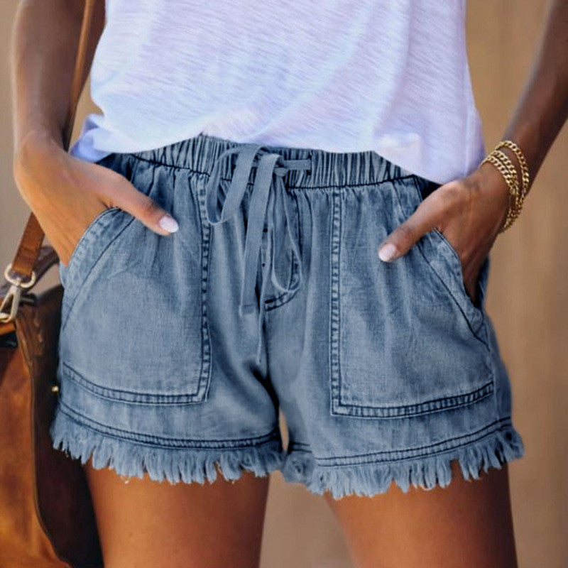 Pull On Hi-Lo Shorts