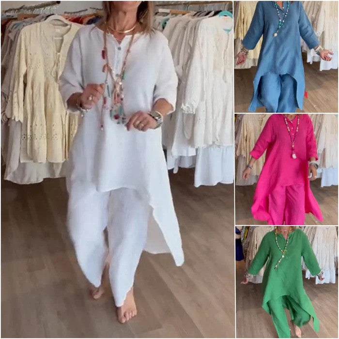 Women's Solid Color Casual Suit