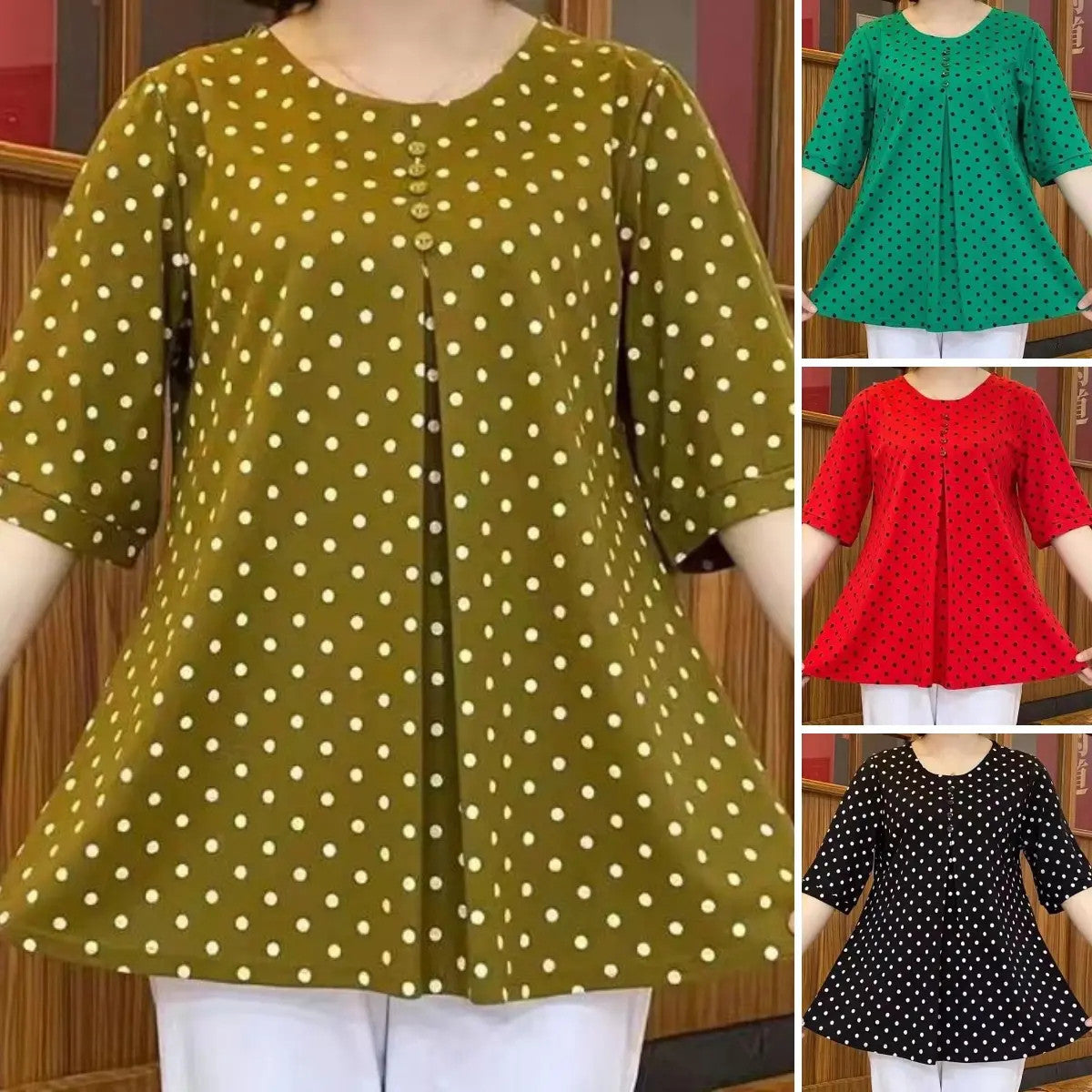 New Polka Dot Print Shirt