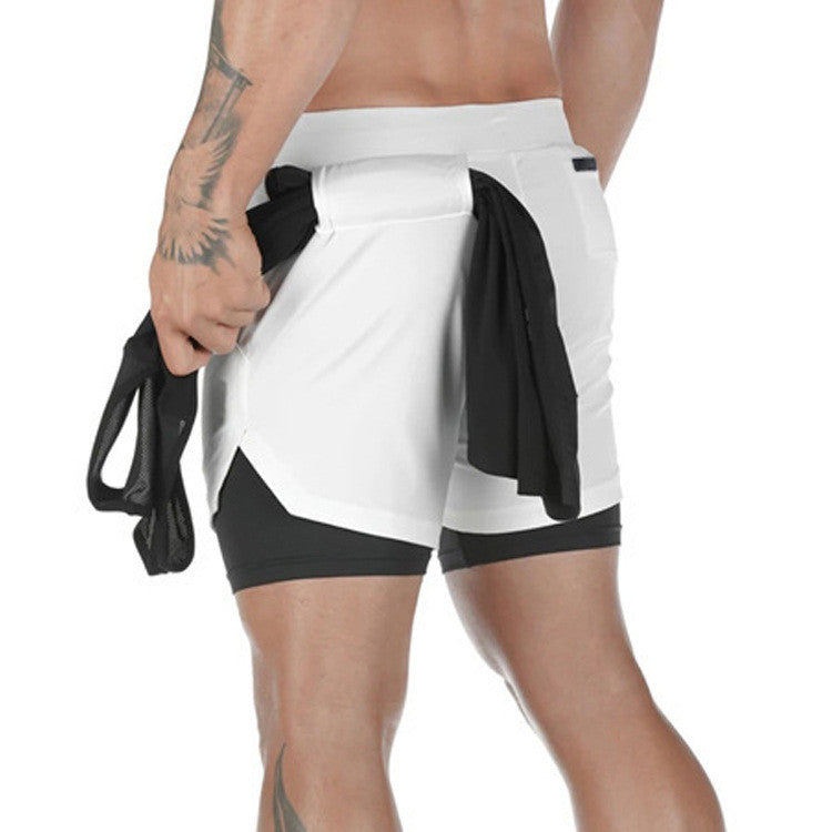 Men’s 2 in 1 Breathable Active Gym Workout Shorts