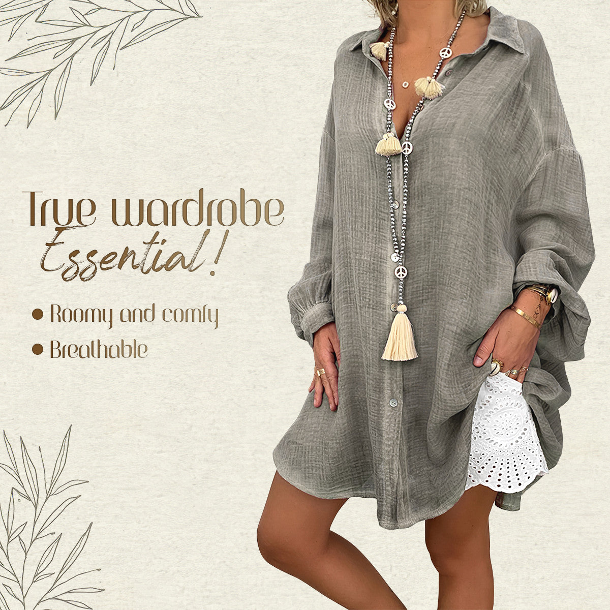 Plus Size Oversized Shirt