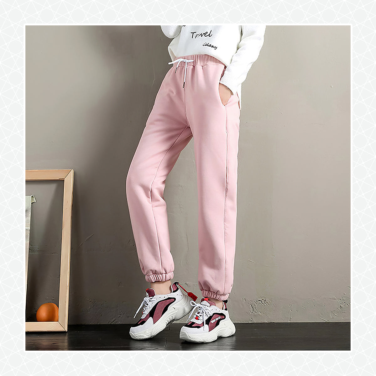 Winter Women Gym Sweatpants Workout Fleece Trousers