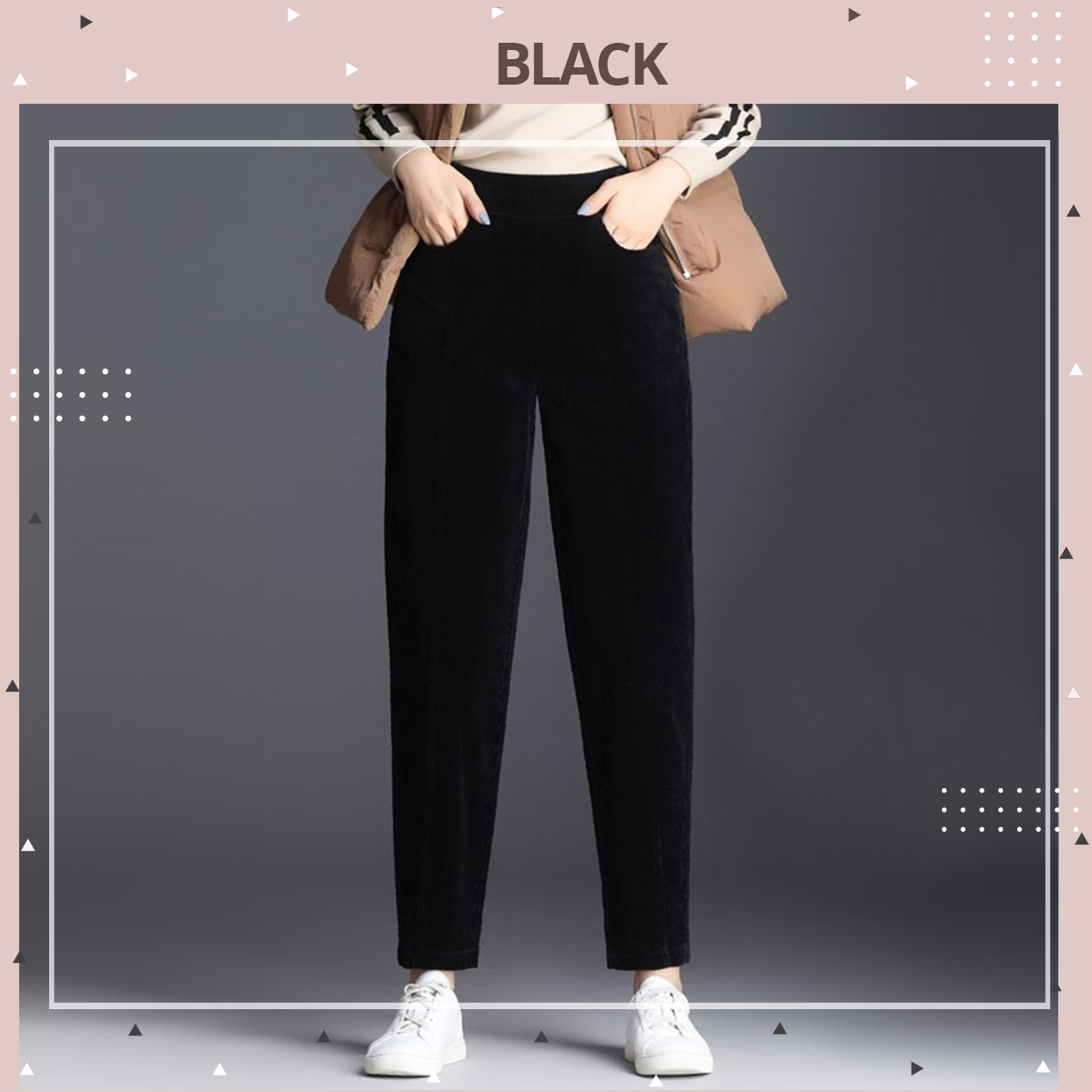 Women Winter Corduroy Warm Pants