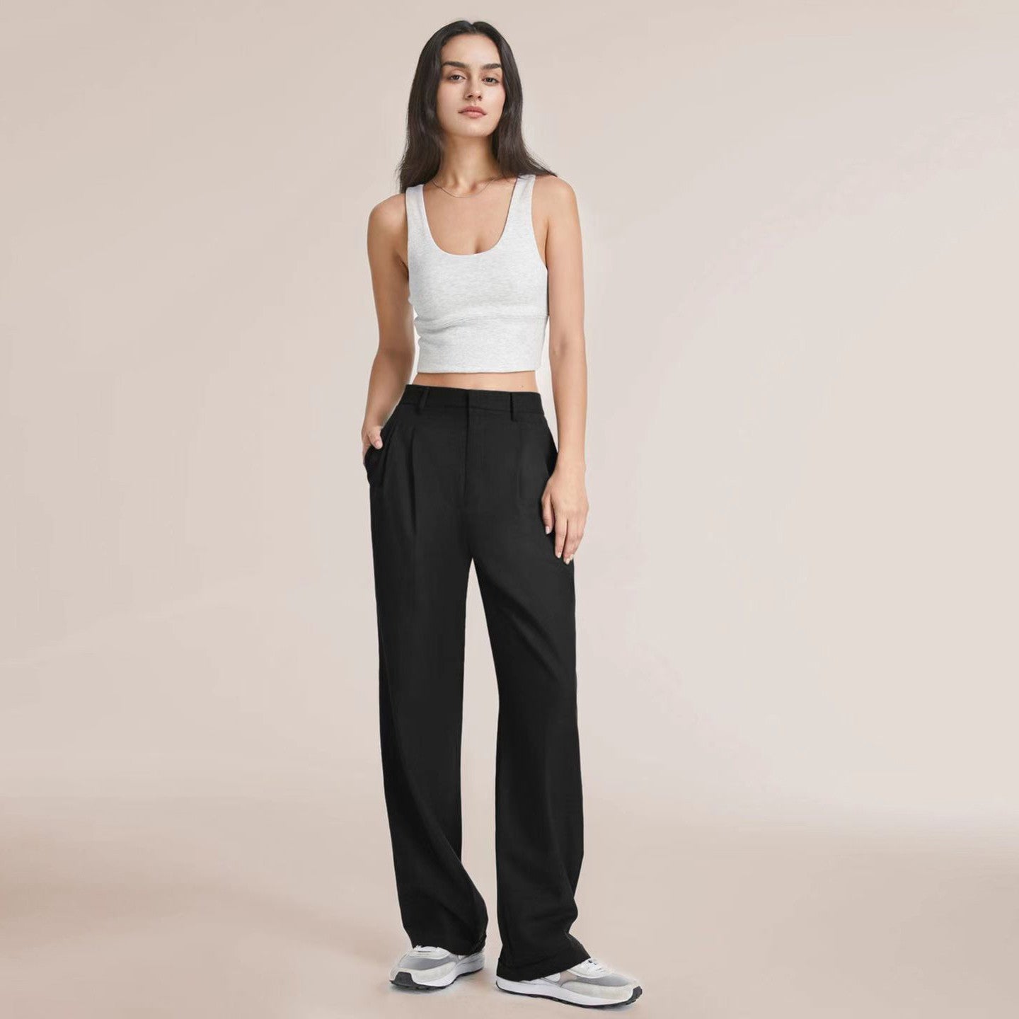 High Waist Wide Leg Pants