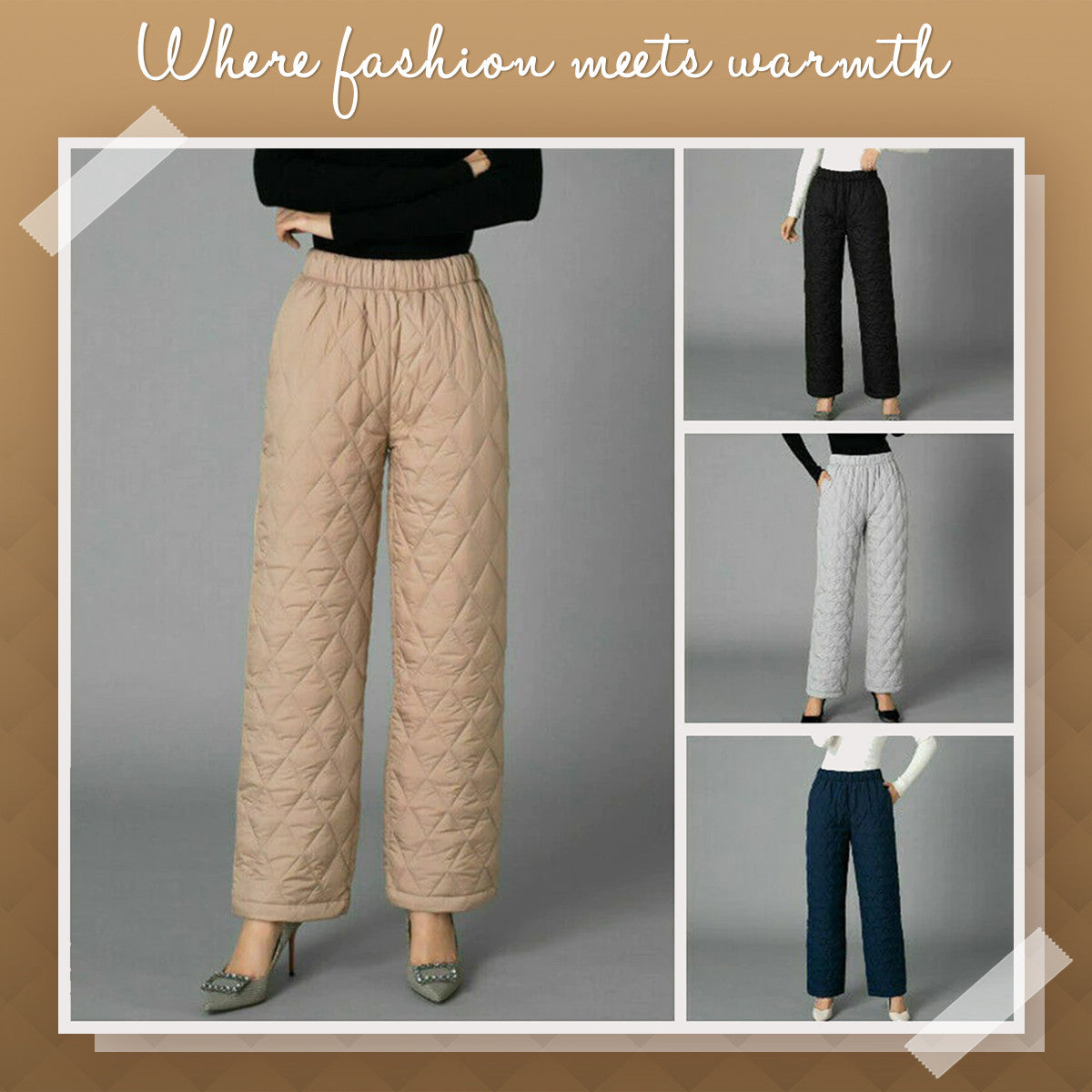 Women Winter Warm Blanket Ankle-length Pants