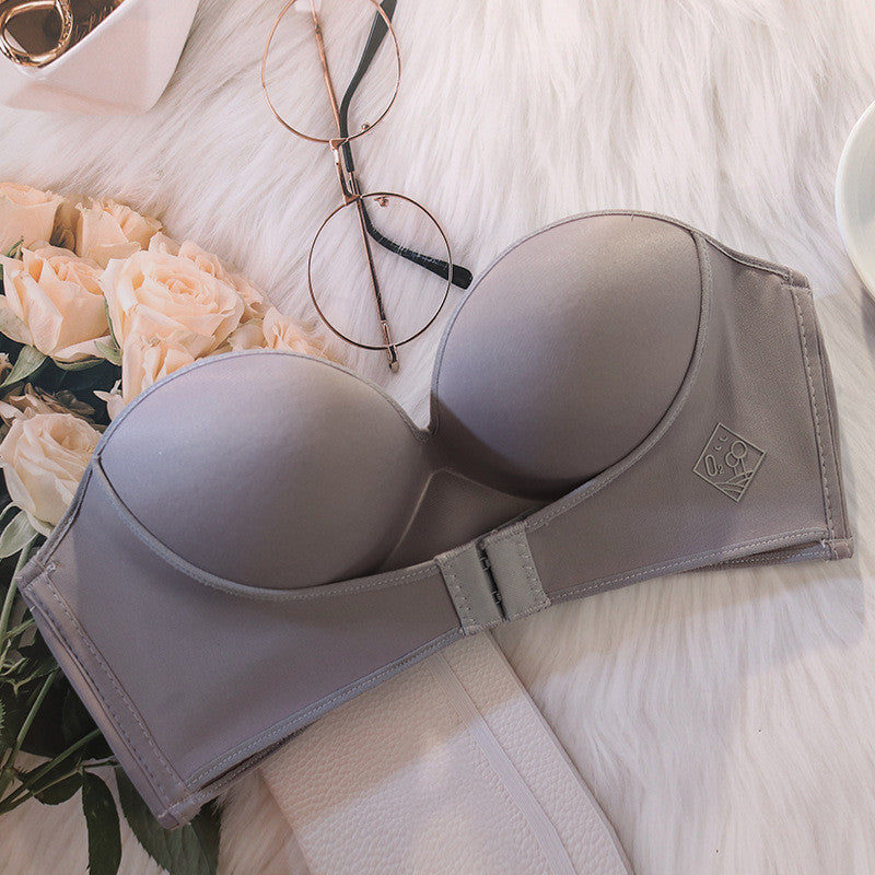Strapless Front Buckle Lifting Bra