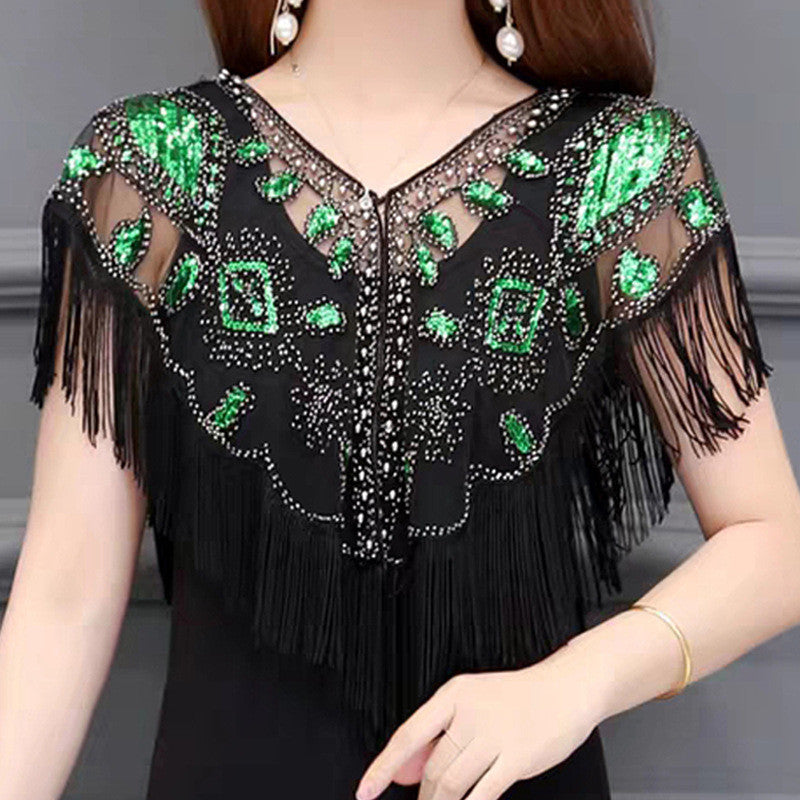 Women's 1920s Style Sequin Fashionable Shawl