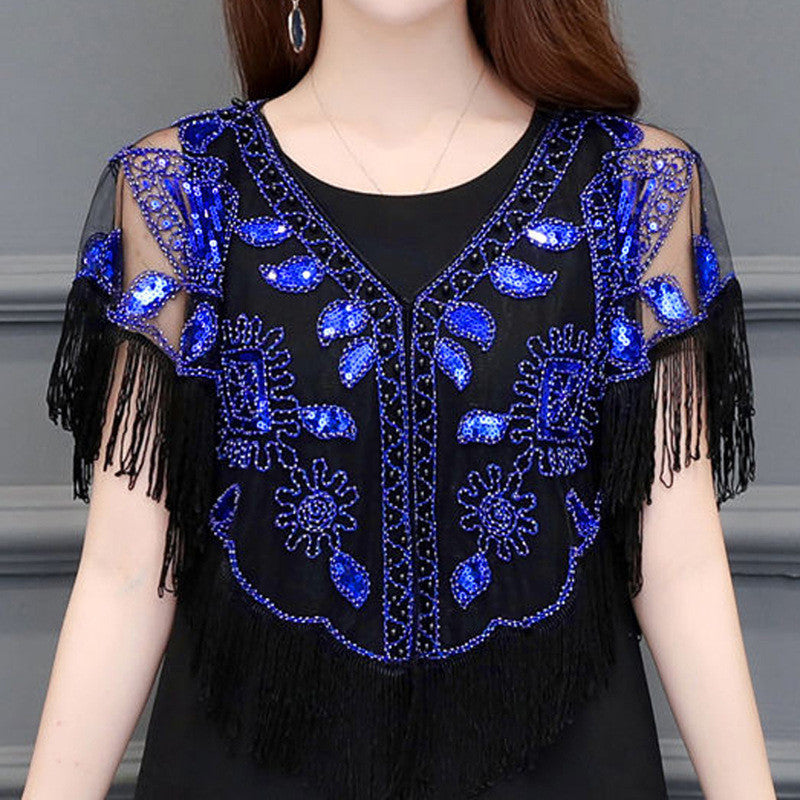 Women's 1920s Style Sequin Fashionable Shawl