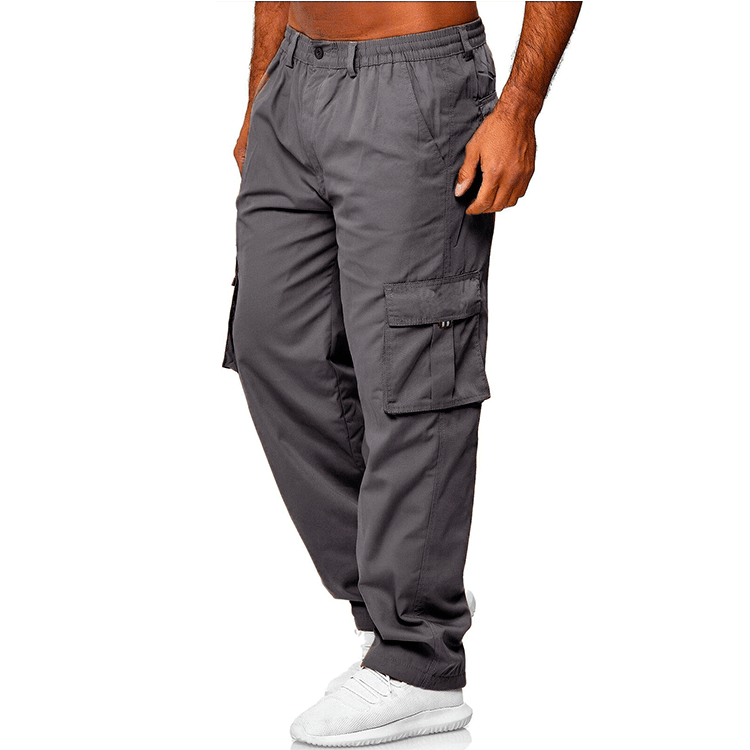 Men Cargo Pants Relaxed Fit Sport Joggers