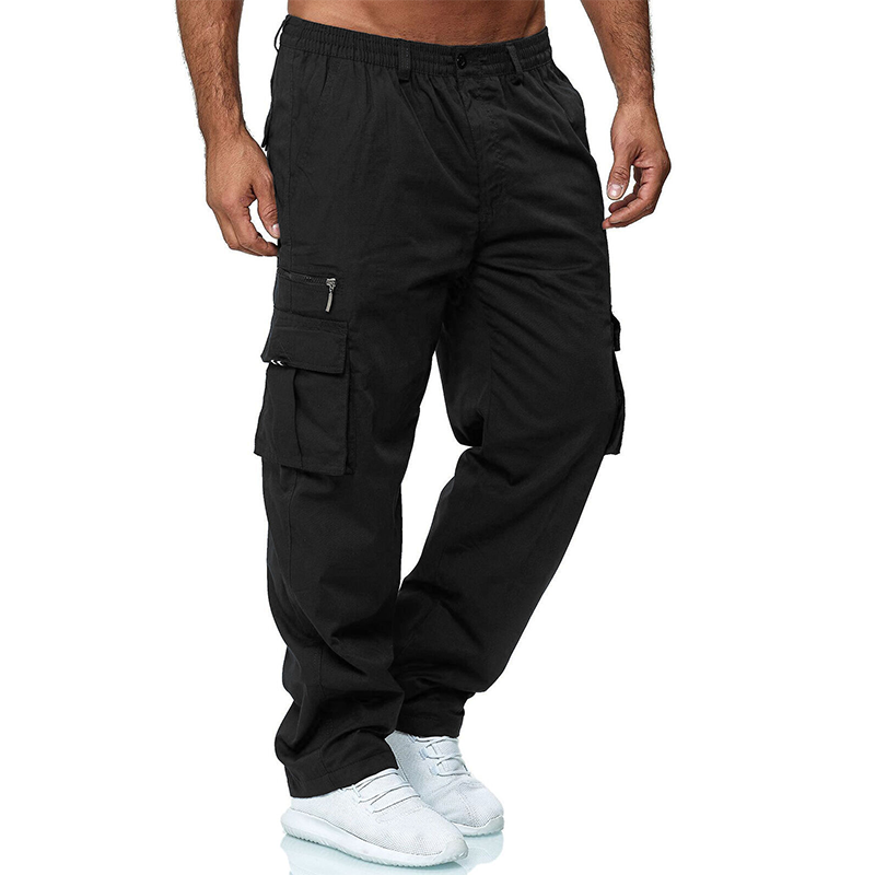 Men Cargo Pants Relaxed Fit Sport Joggers