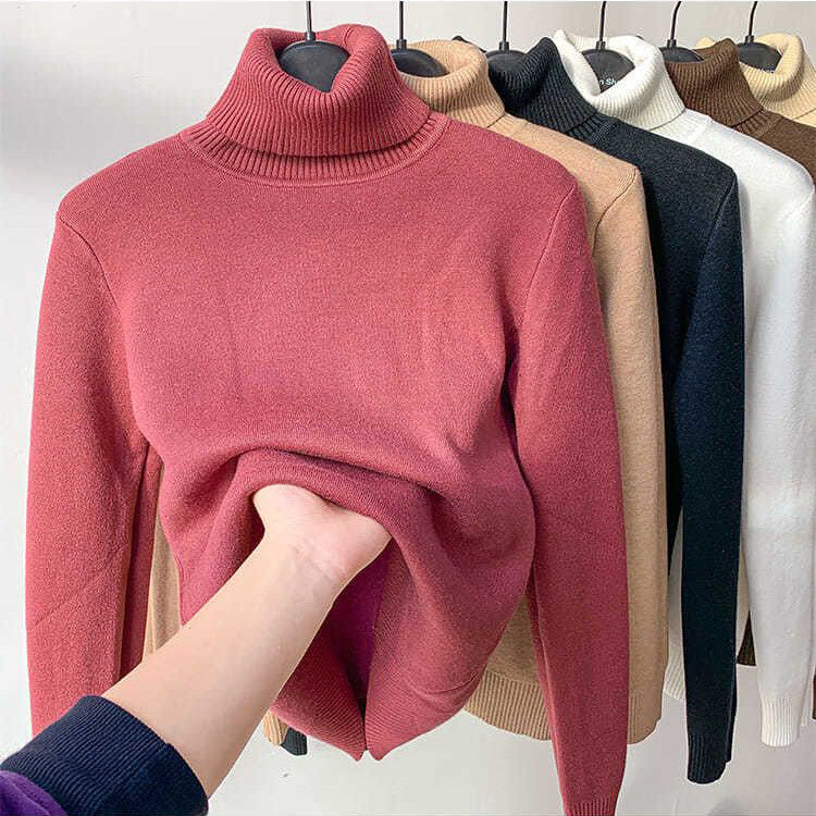 Turtle Neck Women Winter Sweater