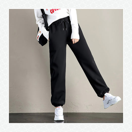 Winter Women Gym Sweatpants Workout Fleece Trousers