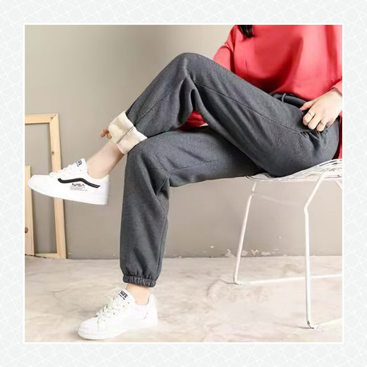 Winter Women Gym Sweatpants Workout Fleece Trousers